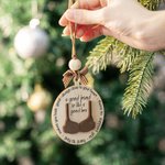 Personalized Friend Like a Bra Engraved Wooden Hanging Ornament Funny Christmas Gift for Best Friend Soul Sister