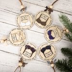 Personalized Friend Like a Bra Engraved Wooden Hanging Ornament Funny Christmas Gift for Best Friend Soul Sister