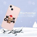 Henkilökohtainen Meowy joulu TPU Puhelin Asia Raised Kehys Lemmikki Santa Hat Slim Puhelin Asia joululahja ystävälle Perhe Koira Kissa Lover