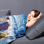 Personalised Your Wings Were Ready But My Heart Was Not Soft Blanket Christmas Birthday Commemorative Gift for Family