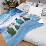 Personalised Your Wings Were Ready But My Heart Was Not Soft Blanket Christmas Birthday Commemorative Gift for Family