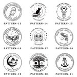 Personalised From The Library of Animal Theme Book Embosser Stamp with Name Christmas Birthday Gift for Books Lover Book Club