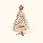 Personalisierte 3D Stand hölzerne Weihnachtsbaum Tabelle Platz Namen für Weihnachten Abendessen Familie Versammlung Baum hängenden Geschenk für Famili