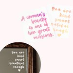 Gepersonaliseerde Dagelijkse Affirmatie Sticker Water Bestendig Muurkunst Spiegel Decoratie Verjaardag Kerstcadeau voor Kind Volwassene