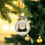 Personalized Friend Like a Bra Engraved Wooden Hanging Ornament Funny Christmas Gift for Best Friend Soul Sister