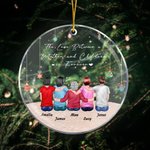 Personalizado El Amor Entre Una Madre Y Sus Hijos Es Para Siempre Adorno Acrílico Regalos de Navidad Cumpleaños para Niños Familia