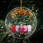 Personalisierte Die Liebe zwischen einer Mutter und Kinder ist für immer Acryl Ornament Geburtstagsgeschenk für Kinder Familie