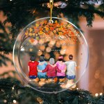 Personalisierte Die Liebe zwischen einer Mutter und Kinder ist für immer Acryl Ornament Geburtstagsgeschenk für Kinder Familie