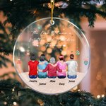 Personalizado El Amor Entre Una Madre Y Sus Hijos Es Para Siempre Adorno Acrílico Regalos de Navidad Cumpleaños para Niños Familia