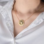 Personalised Handmade Sterling Silver Dog Face Necklace with Engraved Name Birthday Christmas Memorial Gift for Dog Lovers