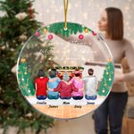 Personalized The Love Between A Mother And Children Is Forever Acrylic Ornament Christmas Home Decor Gift for Children Family
