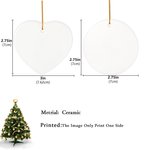 Sombrero de Navidad personalizado Antler Elementos de cerámica colgante ornamento con la letra y el nombre del árbol de Navidad Decoración Feliz Año N