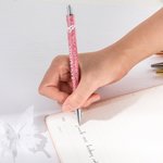 Personalized Glitter Butterfly Retractable Ballpoint Pen with Name Christmas Appreciation Back To School Gift for Friend Classmate