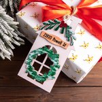 Ornamento in legno personalizzato della casa di Natale con nome, indirizzo e numero civico Decorazione per la casa con cordino Regalo di Natale per la