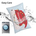 Cojín Personalizado de Doble Cara Funda de Almohada con Gorro de Papá Noel Sombrero de Elfo Cornamenta de Navidad Decoración del Hogar Regalo para Niñ