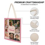 Personalisierte Unsere kleinen Segnungen Foto Collage Canvas Tote Bag mit Text Geburtstag Weihnachten Geschenk für Familie Freunde