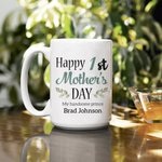 Personalised Happy 1st Mother's Day Ceramic Mug with Name and Photo Christmas Mother's Day Gift for Women