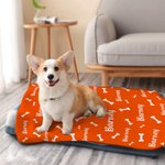 Coperta personalizzata a punti per animali domestici con nome e motivo Regalo di compleanno, Natale e commemorazione per cani e gatti