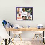 Personalized Multicolor Kid Photo Portrait Collage Canvas Painting Wall Decor with Text Birthday Christmas Gift for Family Parents Grandparents