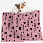 Coperta personalizzata a punti per animali domestici con nome e motivo Regalo di compleanno, Natale e commemorazione per cani e gatti