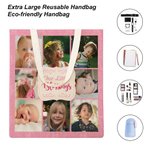 Personalisierte Unsere kleinen Segnungen Foto Collage Canvas Tote Bag mit Text Geburtstag Weihnachten Geschenk für Familie Freunde
