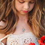 Gepersonaliseerde Fantasie Eenhoorn Pailletten Strasssteentje Ketting met Hartvormige Hanger en Foto Verjaardag Kerstcadeau voor Kleine Meisjes