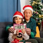 Personalized Retro Pink Doll Pink Wooden Money Holder Envelope Cash Card with Name Funny Christmas Birthday Money Gift for Girl Daughter Friend