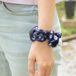 Personalized Big Evil Eye Nazar Hair Claw Clip with 2 Pcs Hair Ties Set Nonslip Hair Accessory Gift for Women