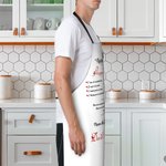 Personalized  Recipe for A Happy Marriage Apron Waterproof Oxford Cloth Wedding Anniversary Gift for Couple
