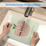 Personalized Teacher Non-Slip Mouse Pad Office Decor with Name and Text Thanksgiving Day Christmas Gift for Teacher