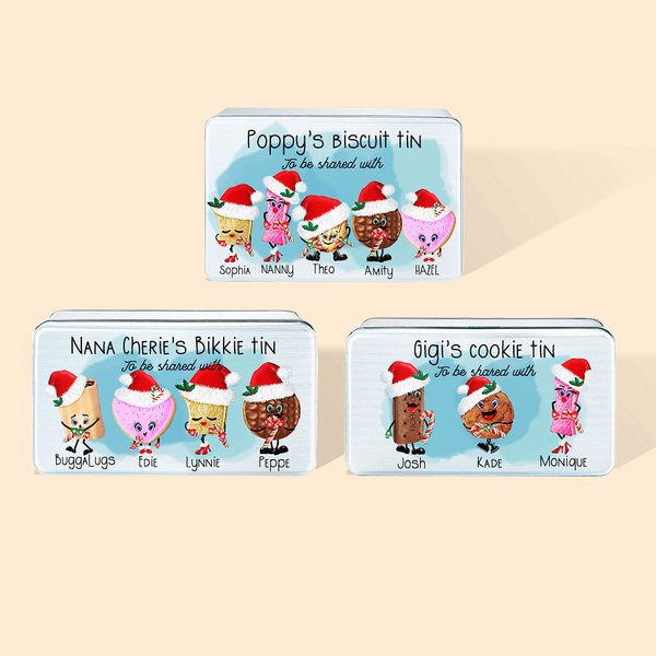 Christmas Biscuit Tin Food Grade Metal Treat Tin