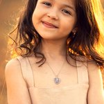 Gepersonaliseerde Fantasie Eenhoorn Pailletten Strasssteentje Ketting met Hartvormige Hanger en Foto Verjaardag Kerstcadeau voor Kleine Meisjes