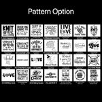 Personalized Crochet Knitting Theme Pullover Hoodie with Yarn Storage Pocket Creative Sweatshirt Gift for Knitter Yarn Lover