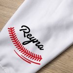 Personalized Baseball Jersey Sweatshirt with Name and Number Game Day Birthday Gift for Baseball Lovers