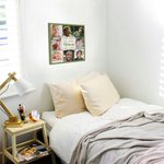 Personalized Multicolor Kid Photo Portrait Collage Canvas Painting Wall Decor with Text Birthday Christmas Gift for Family Parents Grandparents