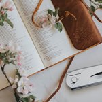 Personalized From the Library of Birth Flower Book Embosser Stamp Seal Hand Held Birthday Gift for Book Lovers