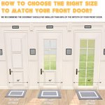 Personalized Meowy Christmas Hat Cap Three Pets Doormat Home Decoration Christmas Gift for Family Pet Lover