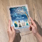 Placa acrílica personalizada A Piece Of My Heart Is In Heaven Decoración de escritorio Regalo conmemorativo para amigos de la familia