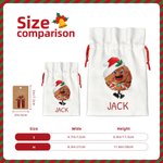 Henkilökohtainen Cookie poika tyttö lahja laukku nimi Canvas kiristysnauha laukku joululahja kääri kanssa roikkuu Tag Holiday Party lahja perheelle Co