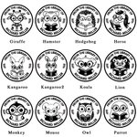 Tampon de Gaufrage Personnalisé avec Texte et Nom Cadeau d'Anniversaire et de Noël pour Amoureux des Livres