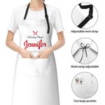 Grembiule da cucina impermeabile personalizzato con 2 tasche, cinturino da collo regolabile Grembiule regalo di inaugurazione per gli amanti della cuc