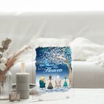 Placa acrílica personalizada A Piece Of My Heart Is In Heaven Decoración de escritorio Regalo conmemorativo para amigos de la familia