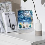 Placa acrílica personalizada A Piece Of My Heart Is In Heaven Decoración de escritorio Regalo conmemorativo para amigos de la familia