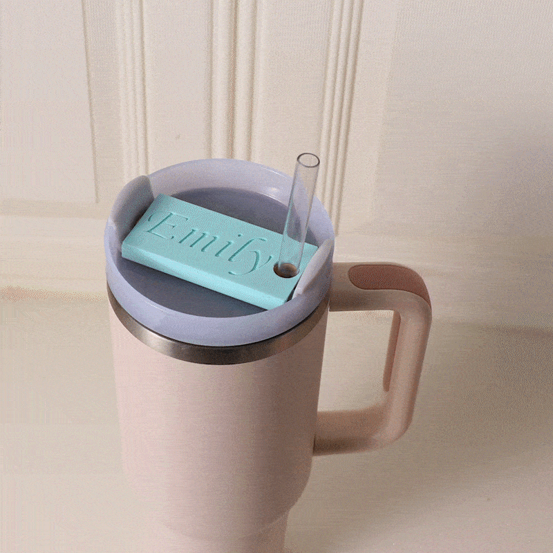 Impresión 3D personalizada Vaso placa de identificación para 20oz a 40oz Stanley Vaso de regalo para ella