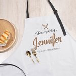 Grembiule da cucina impermeabile personalizzato con 2 tasche, cinturino da collo regolabile Grembiule regalo di inaugurazione per gli amanti della cuc