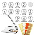 Personalised From The Library of Wildflower Book Embosser Stamp Gift for Writer Book Club Books Lover