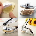 Personalized From the Library of Birth Flower Book Embosser Stamp Seal Hand Held Birthday Gift for Book Lovers