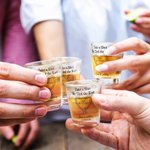 Personalized Take A Shot We Tied the Knot Shot Glasses with Date And Names Set of 2 Wedding Bridal Shower Favor Gift for Guests