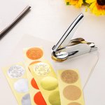 Personalized From the Library of Birth Flower Book Embosser Stamp Seal Hand Held Birthday Gift for Book Lovers