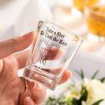 Personalized Take A Shot We Tied the Knot Shot Glasses with Date And Names Set of 2 Wedding Bridal Shower Favor Gift for Guests